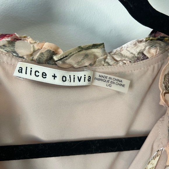 Alice + Olivia Tiered Sleeve Floral Shift Dress - Picture 6 of 6
